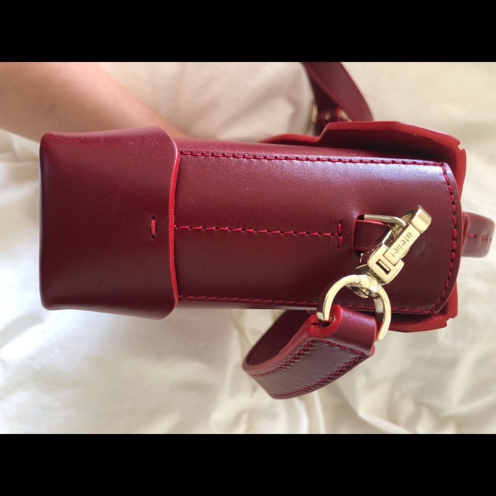 Manu Atelier micro bold crossbody in red - Picture 11 of 13